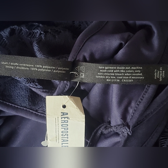 Aeropostale Blue Sleeveless A-line Mini Dress - Picture 3 of 8